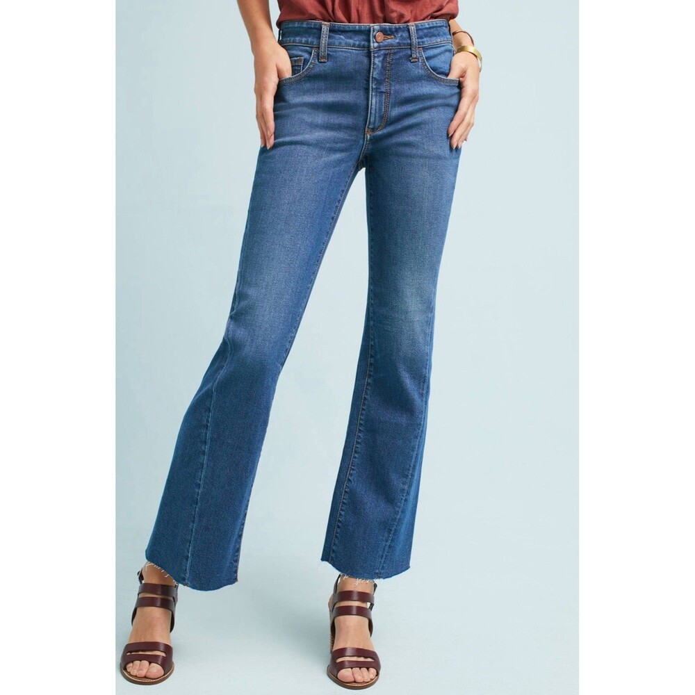 Anthropologie Pilcro High-Rise Cropped Flare Jeans Size 28